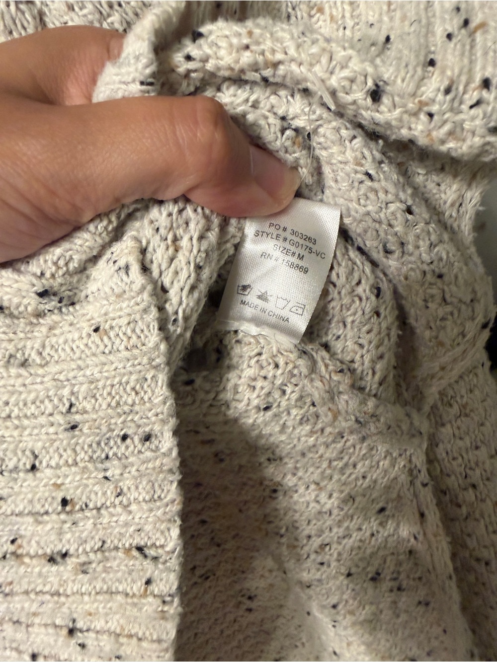 Vici Laurel Oversized Knit Roll-Up Henley Sweater - Picture 7 of 10